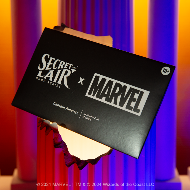 Magic The Gathering Secret Lair x Marvel's Captain America Foil Edition
