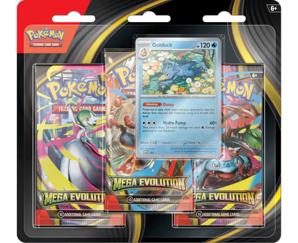 Pokemon Mega Evolution 3-Pack Blister (Golduck)