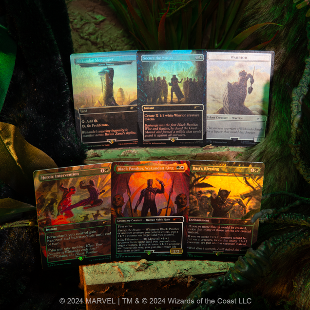 Magic The Gathering Secret Lair x Marvel's Black Panther Foil Edition