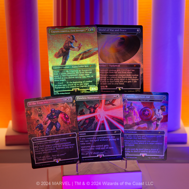 Magic The Gathering Secret Lair x Marvel's Captain America Foil Edition