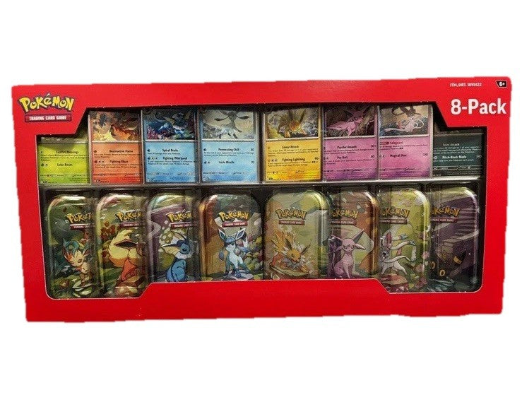 Pokemon Prismatic Evolutions 8-Pack Mini Tin Costco Exclusive