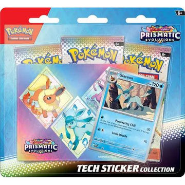 Pokemon Prismatic Evolutions Tech Sticker Collection